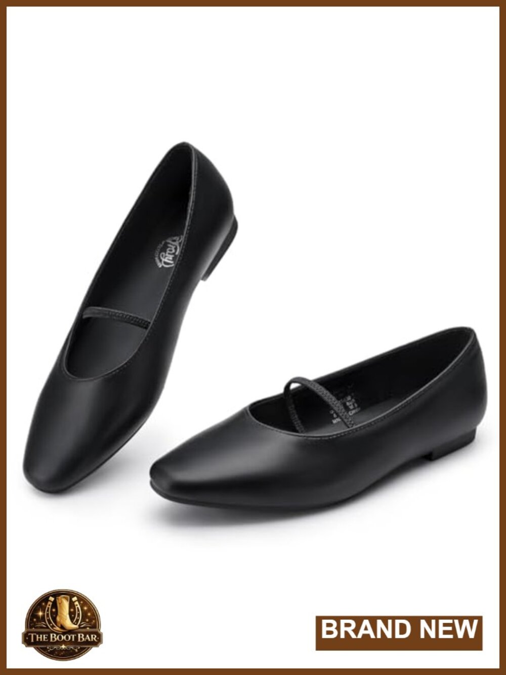 Mary Jane Ballet Flats Comfortable Closed Toe Slip-On Women's PU Shoes